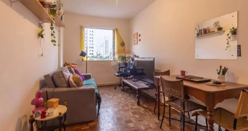 Belo apartamento a venda em perdizes, 58m com um quarto, sala cozinha e banheiro.