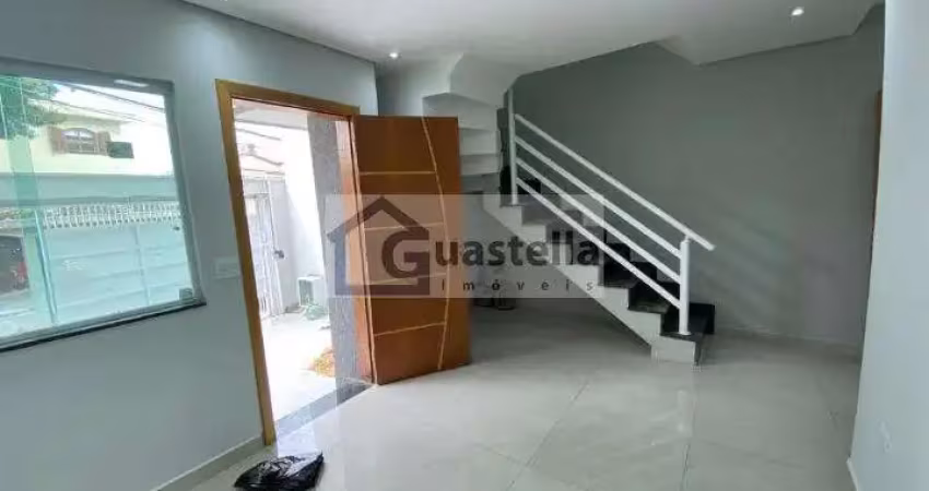 Sobrado novo à venda em vila curuçá, 124m², 2 suítes - santo andré