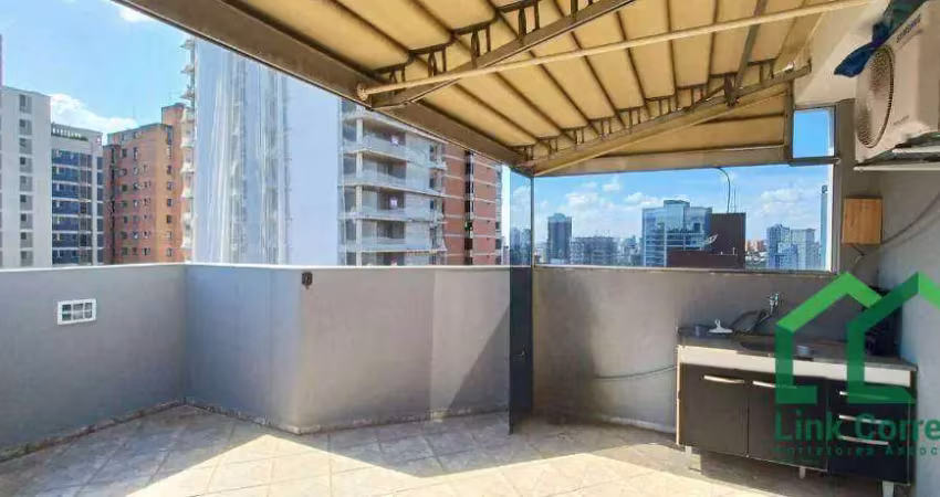 Apartamento (cobertura duplex) para locação no cambui r$3.000,00 campinas
