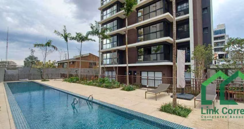 Apartamento para locação/venda alto padrão mobiliado, 1 suíte - nova campinas