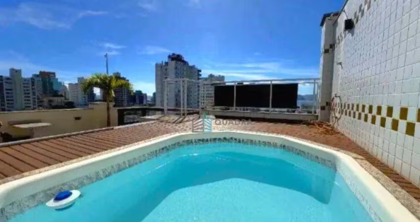 Cobertura à venda com linda vista livre no estreito, florianópolis !!