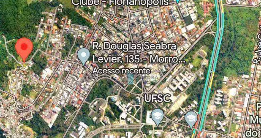 Terreno à venda com linda vista livre na trindade, ao lado da ufsc !!