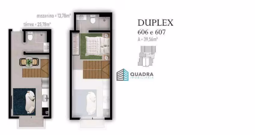 Loft com 1 quarto à venda na Travessa Antenor Cardoso da Silva, Trindade, Florianópolis