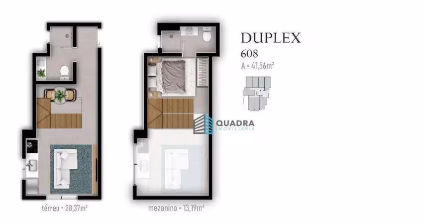 Loft com 1 quarto à venda na Travessa Antenor Cardoso da Silva, Trindade, Florianópolis