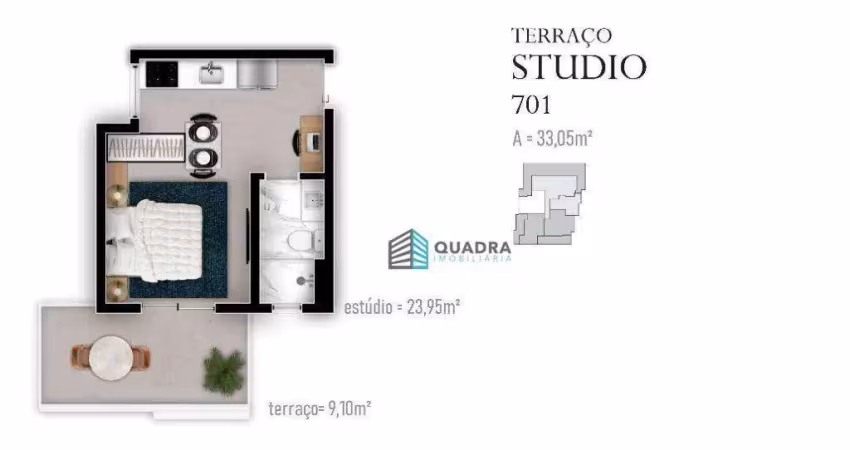 Cobertura com 1 quarto à venda na Travessa Antenor Cardoso da Silva, Trindade, Florianópolis