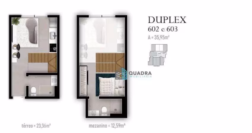 Loft com 1 quarto à venda na Travessa Antenor Cardoso da Silva, Trindade, Florianópolis