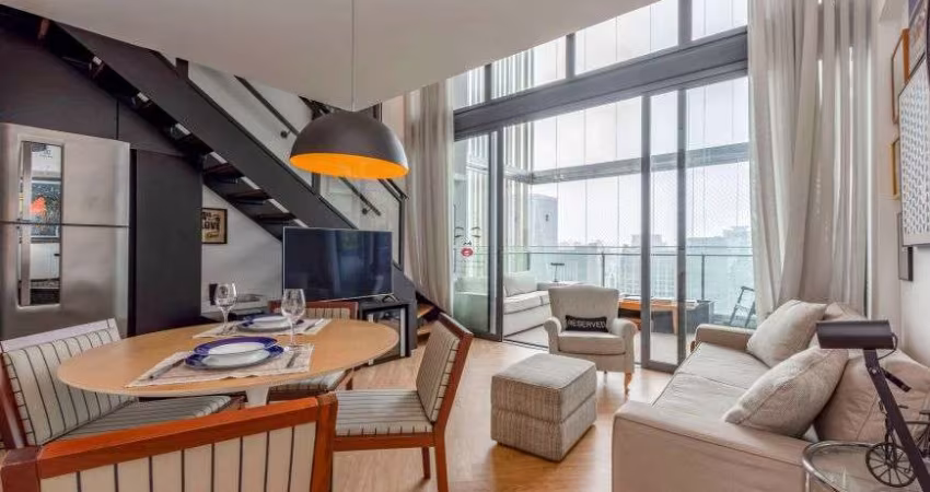 Apartamento duplex alto padrão à venda e para locação no Condomínio Forma Itaim em São Paulo - SP