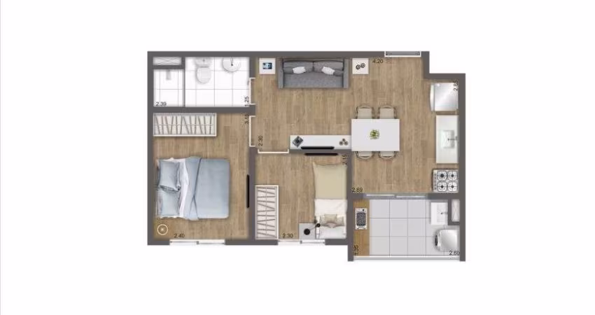 Apartamento à venda no Condomínio Kazzas Park Nova Atlântica em Socorro em São Paulo - SP