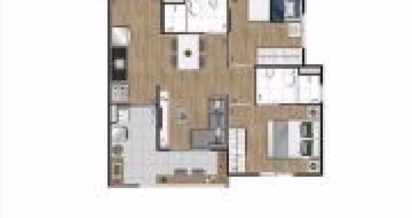 Apartamento à venda no Condomínio Gran Kazzas Nações Unidas no Santo Amaro em São Paulo - SP