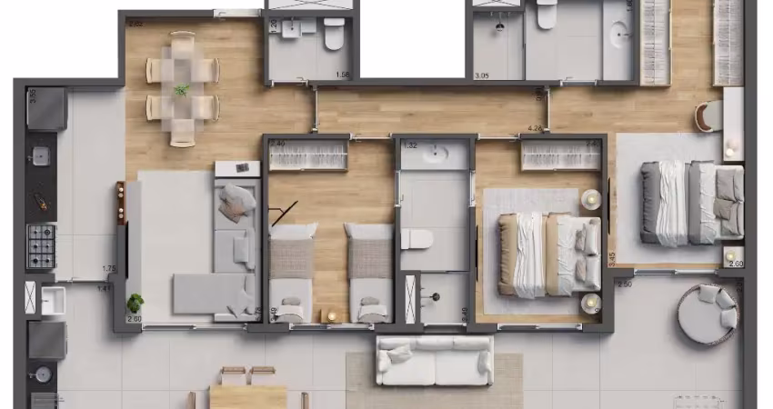 Apartamento alto padrão à venda no condomínio villa pio no alto da lapa em são paulo - sp