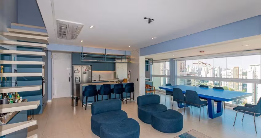 Cobertura duplex alto padrão à venda no condomínio passeio brooklin no brooklin em são paulo - sp