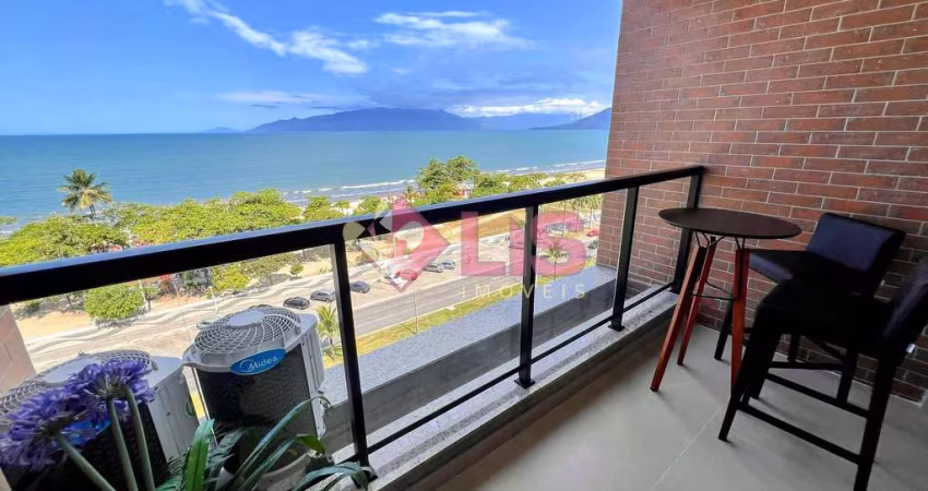 Apartamento para locação definitiva frente mar no Indaiá, Caraguatatuba, SP