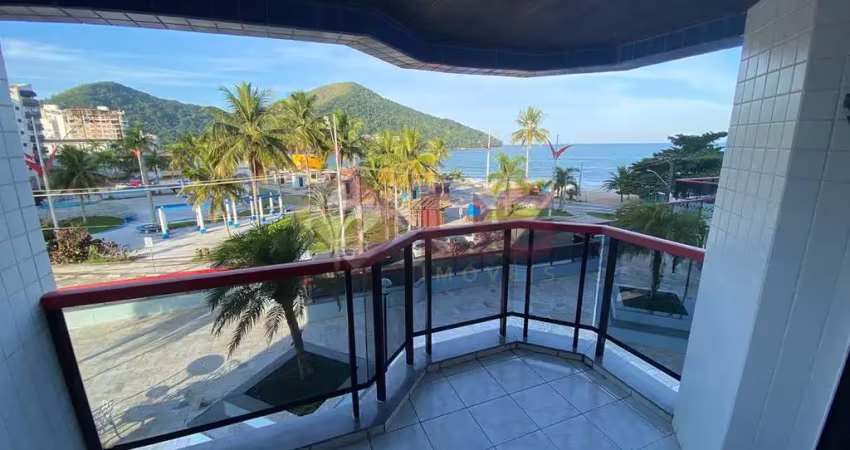 Apartamento para locação frente mar, no melhor da martim de sá, caraguatatuba - sp