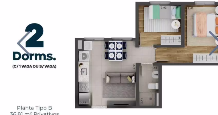 Apartamento com 2 quartos à venda na Rua São Jorge, Pestana, Osasco