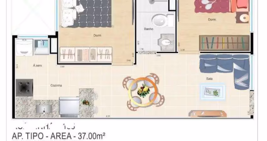 Apartamento com 1 quarto à venda na Rua Pinhal, Cidade Patriarca, São Paulo