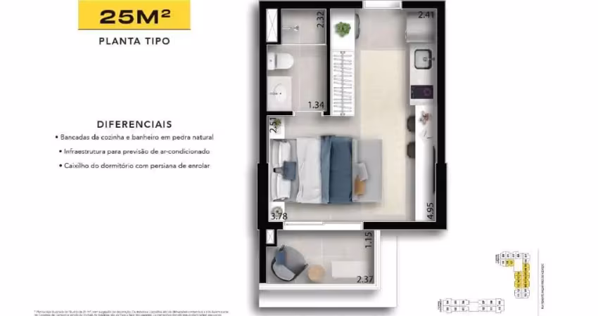 Apartamento com 2 quartos à venda na Rua Ten. Avelar Píres de Azevedo, Centro, Osasco