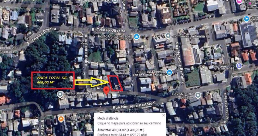 Terreno à venda no Bairro Floresta com 408 m² de área privativa