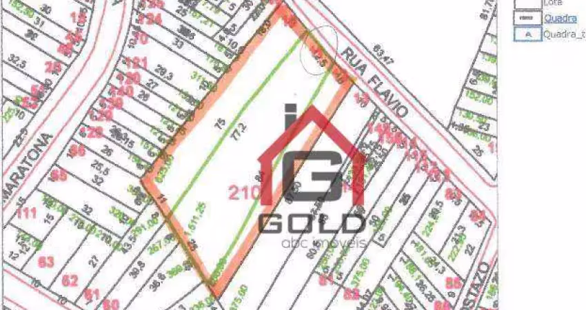 Terreno à venda, 1511 m² por R$ 1.700.000,00 - Vila Alto de Santo André - Santo André/SP