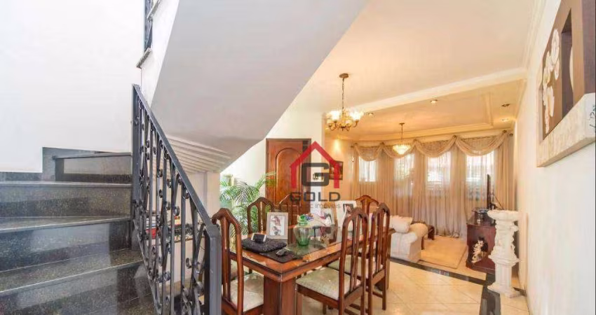 Sobrado com 3 dormitórios à venda, 186 m² por R$ 850.000,00 - Vila Camilópolis - Santo André/SP