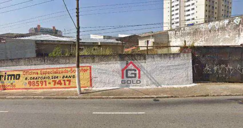 Terreno à venda, 506 m² por r$ 2.150.000,00 - jardim - santo andré/sp