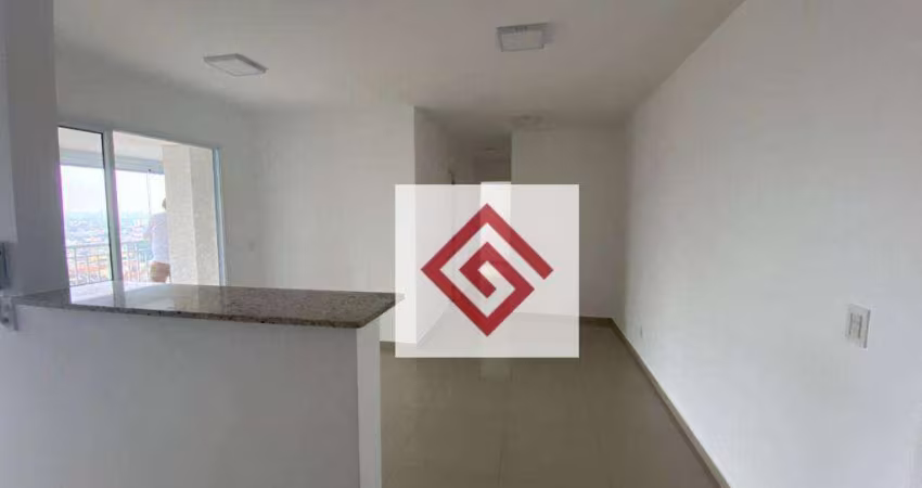 Apartamento com 3 dormitórios para alugar, 76 m² por R$ 2.820,04/mês - Parque das Nações - Santo André/SP