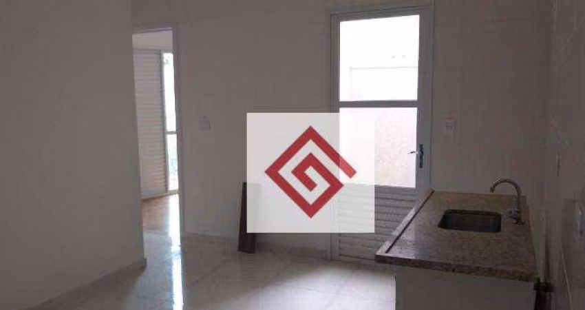 Apartamento com 2 dormitórios, 48 m² - venda por R$ 299.000,00 ou aluguel por R$ 2.034,77/mês - Vila Príncipe de Gales - Santo André/SP