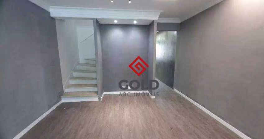 Sobrado com 2 dormitórios para alugar, 110 m² por R$ 4.468,57/mês - Vila Gilda - Santo André/SP