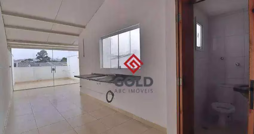 Cobertura com 2 dormitórios para alugar, 110 m² por r$ 2.770,04/mês - santa teresinha - santo andré/sp