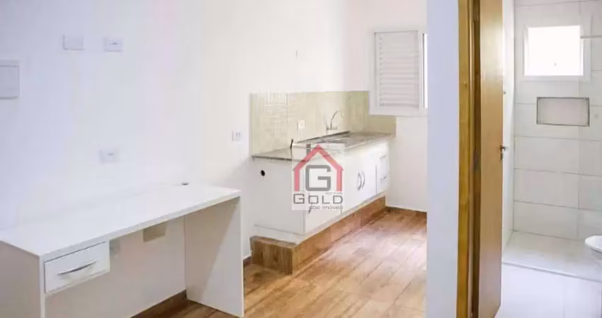 Kitnet com 1 dormitório para alugar, 22 m² por r$ 1.614,60/mês - bangu - santo andré/sp