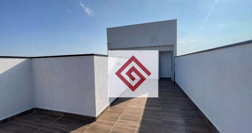 Cobertura com 2 dormitórios para alugar, 100 m² por R$ 2.166,61/mês - Jardim Santo Alberto - Santo André/SP