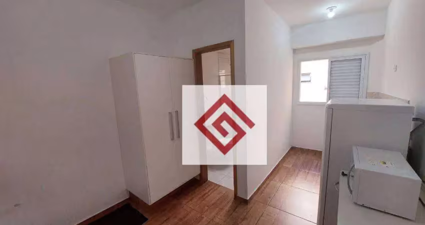Kitnet com 1 dormitório para alugar, 25 m² por r$ 1.466,13/mês - bangu - santo andré/sp