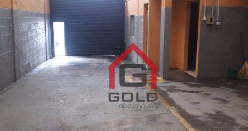 Galpão para alugar, 455 m² por R$ 8.579,83/mês - Vila Palmares - Santo André/SP