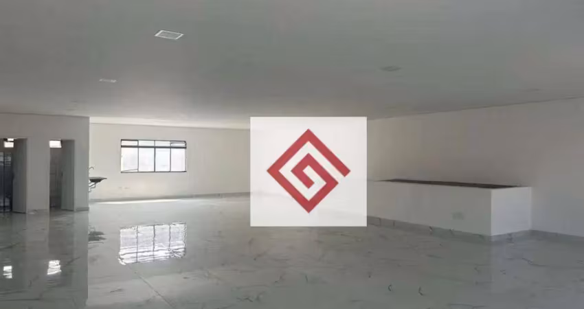 Salão para alugar, 180 m² por r$ 7.216,00/mês - piraporinha - diadema/sp