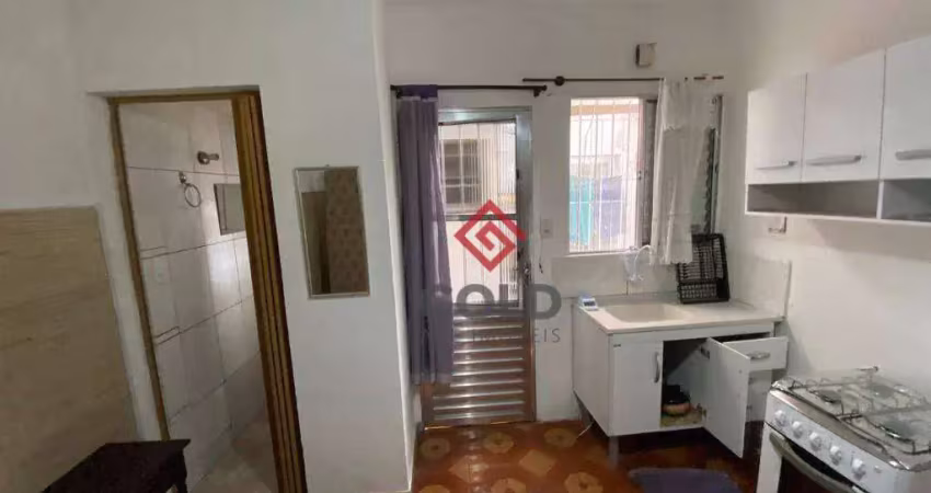 Kitnet com 1 dormitório para alugar, 20 m² por r$ 1.192,46/mês - vila são pedro - santo andré/sp