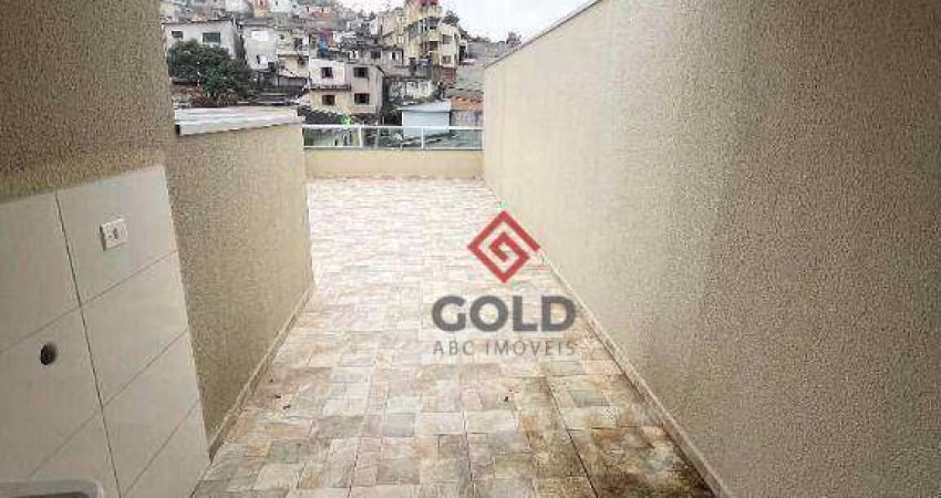 Cobertura com 2 dormitórios à venda, 78 m² por R$ 500.000 - Jardim Guarará - Santo André/SP