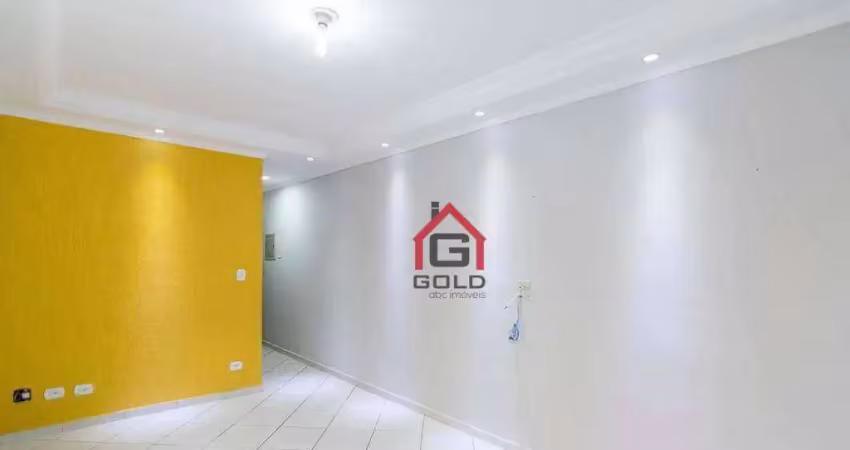 Apartamento com 3 dormitórios para alugar, 78 m² por r$ 2.850,35/mês - jardim santo antônio - santo andré/sp