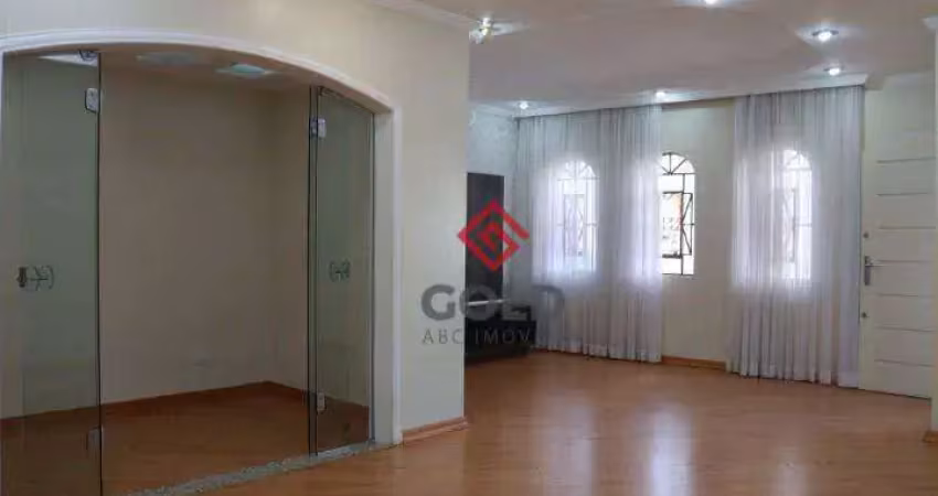 Sobrado com 4 dormitórios, 275 m² - venda por r$ 1.350.000,00 ou aluguel por r$ 5.780,00/mês - vila valparaíso - santo andré/sp