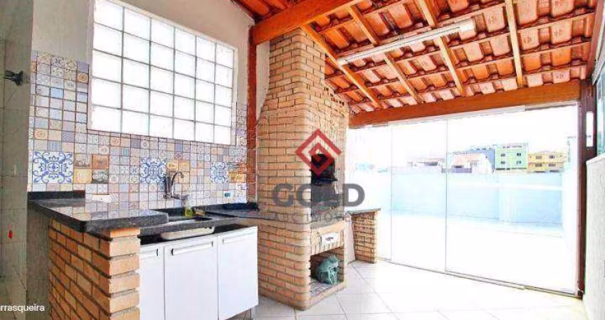 Cobertura para alugar, 100 m² por R$ 2.710,00/mês - Vila Camilópolis - Santo André/SP