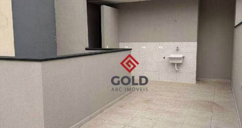 Cobertura com 2 dormitórios, 90 m² - venda por R$ 460.000,00 ou aluguel por R$ 2.600,01/mês - Vila Príncipe de Gales - Santo André/SP