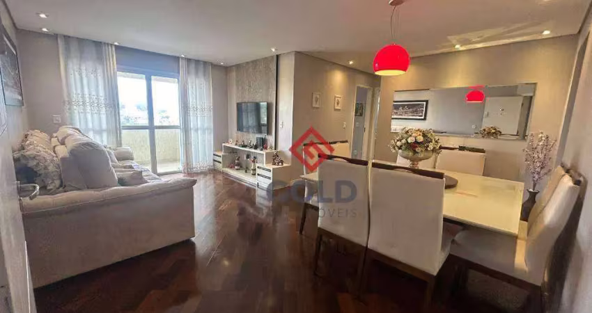 Apartamento à venda, 76 m² por r$ 546.000,00 - jardim santo antônio - santo andré/sp