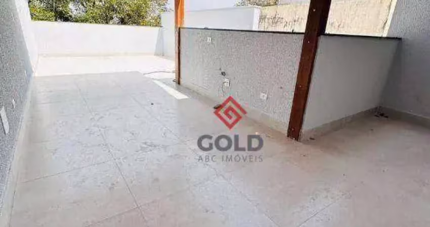 Cobertura com 2 dormitórios à venda, 112 m² por R$ 440.000,00 - Vila Humaitá - Santo André/SP