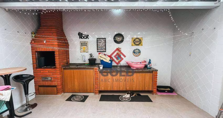 Sobrado com 4 dormitórios à venda, 122 m² por R$ 980.000,00 - Vila Camilópolis - Santo André/SP