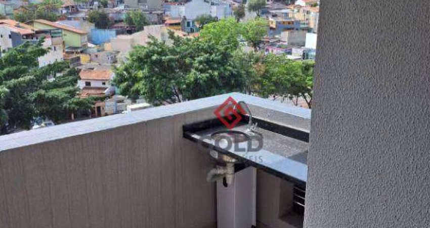 Apartamento com 2 dormitórios à venda, 39 m² por R$ 280.000,00 - Parque Erasmo Assunção - Santo André/SP