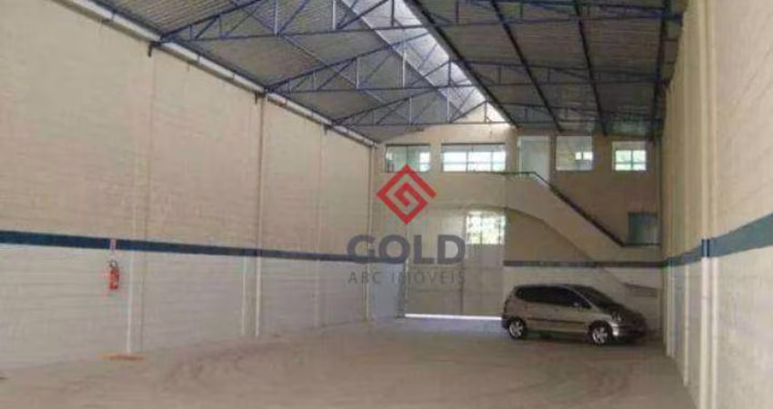 Galpão, 500 m² - venda por R$ 3.000.000,00 ou aluguel por R$ 16.000,00/mês - Vila Príncipe de Gales - Santo André/SP