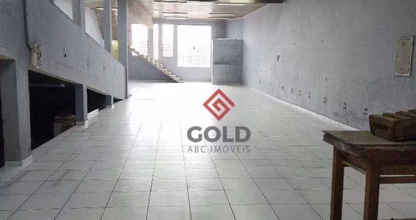 Salão para alugar, 270 m² por r$ 4.500,00/mês - jardim do estádio - santo andré/sp