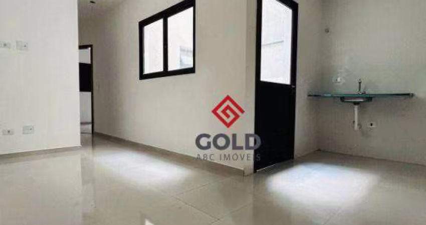 Cobertura com 2 dormitórios, 90 m² - venda por R$ 439.000,00 ou aluguel por R$ 2.400,01/mês - Vila Príncipe de Gales - Santo André/SP