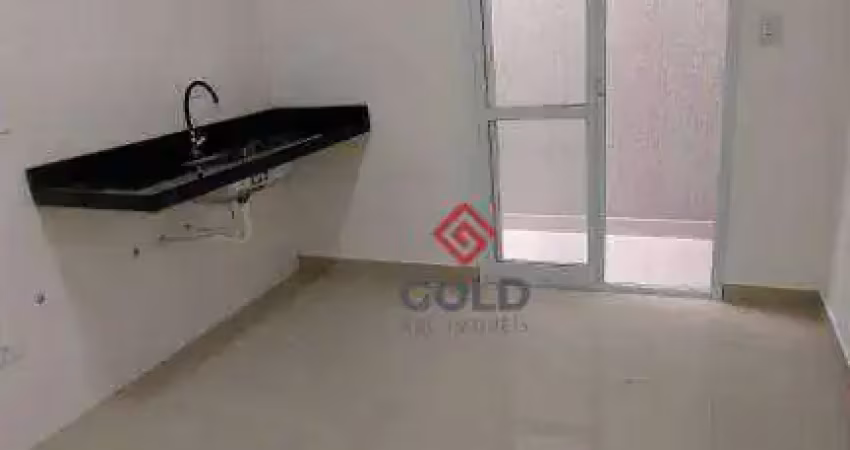 Apartamento com 1 dormitório para alugar, 36 m² por r$ 1.410,00/mês - parque novo oratório - santo andré/sp