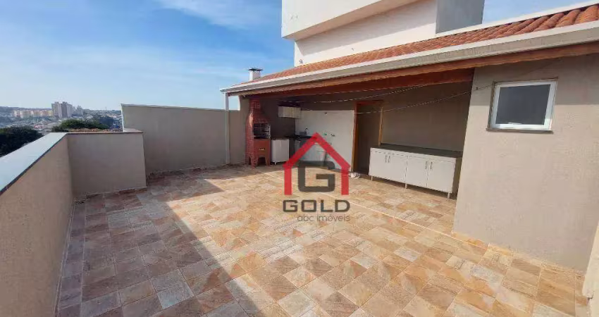 Cobertura para alugar, 120 m² por R$ 3.049,51/mês - Vila Camilópolis - Santo André/SP