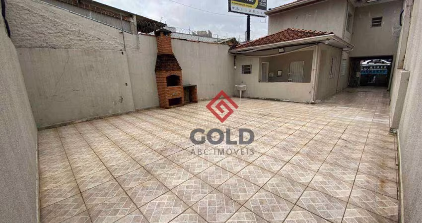 Sobrado, 95 m² - venda por R$ 650.000,00 ou aluguel por R$ 5.400,00/mês - Jardim - Santo André/SP
