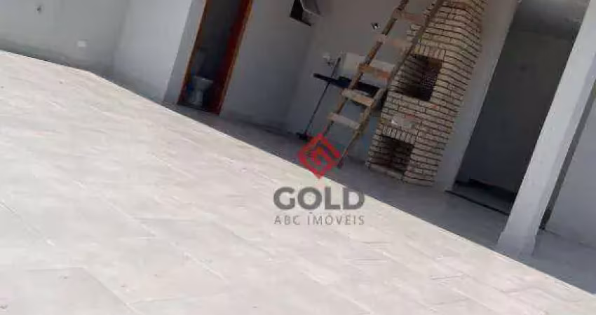 Cobertura com 2 dormitórios à venda, 140 m² por r$ 520.000,00 - jardim utinga - santo andré/sp